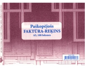 Faktra - rins pakopjos, A5V, 100 loksnes